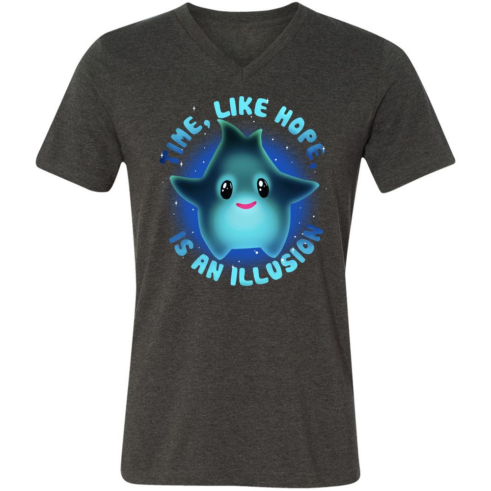 Unisex V-Neck T-Shirt - 86VDM62S - Dark Grey Heather - 8