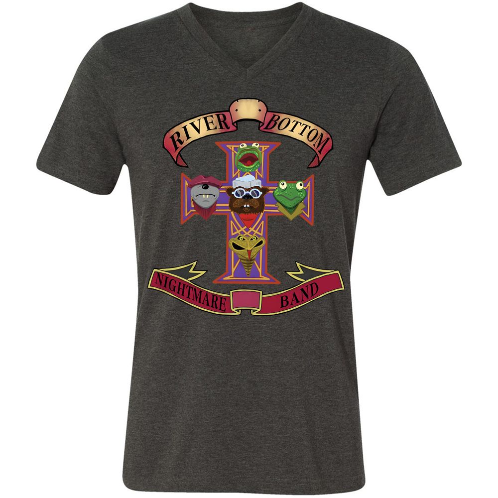 Unisex V-Neck T-Shirt - ZT2HZJ76 - Dark Grey Heather - 8