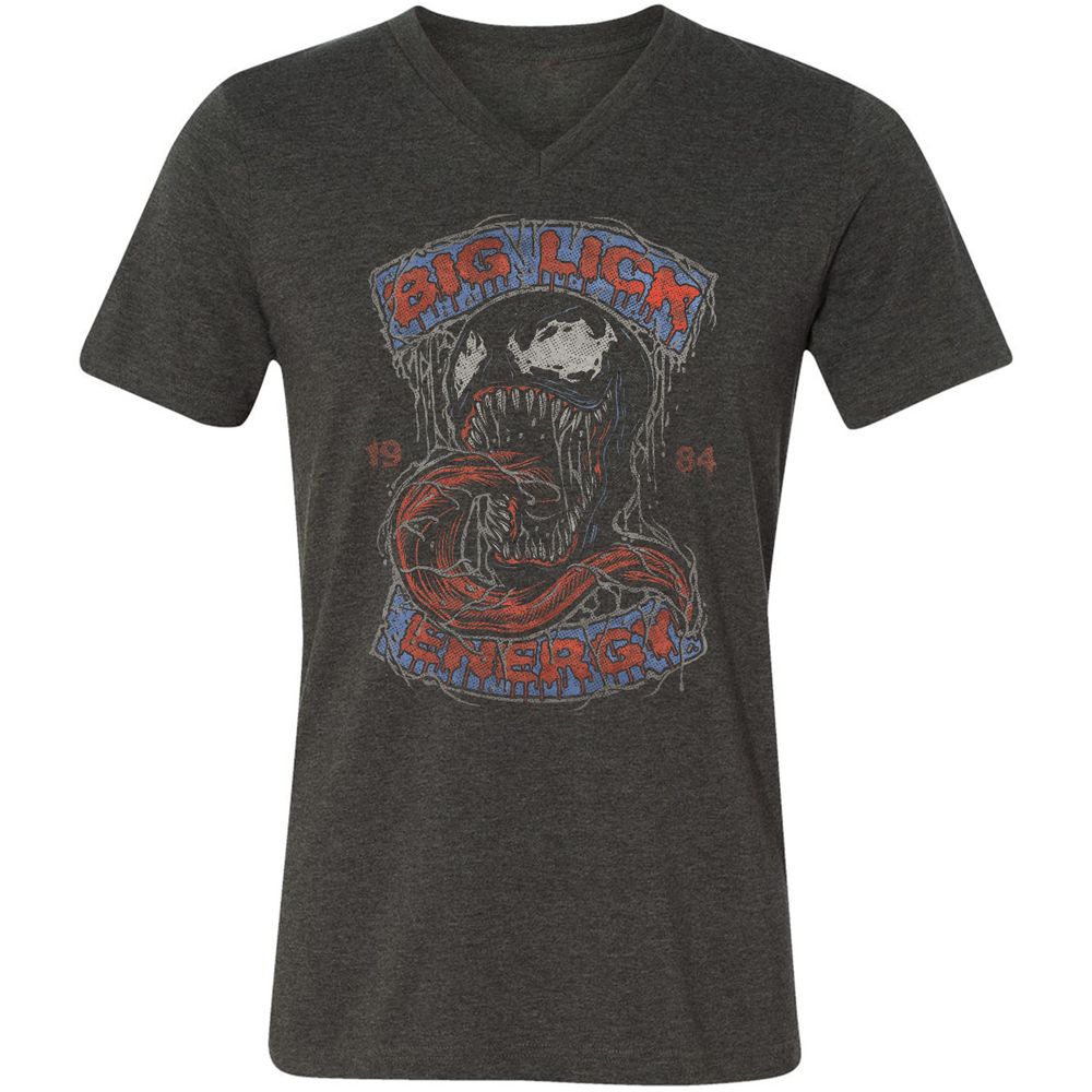 Unisex V-Neck T-Shirt - JACVDJXU - Dark Grey Heather - 8