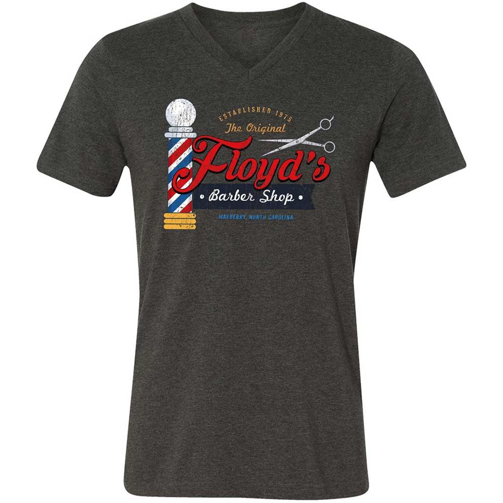 Unisex V-Neck T-Shirt - 9NQY7WGG - Dark Grey Heather - 8