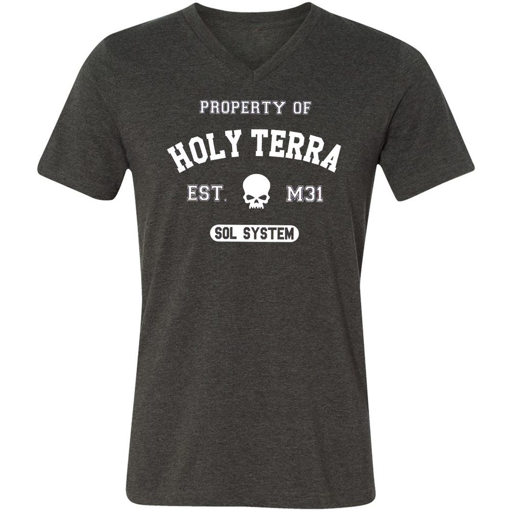Unisex V-Neck T-Shirt - 9V971W3H - Dark Grey Heather - 8