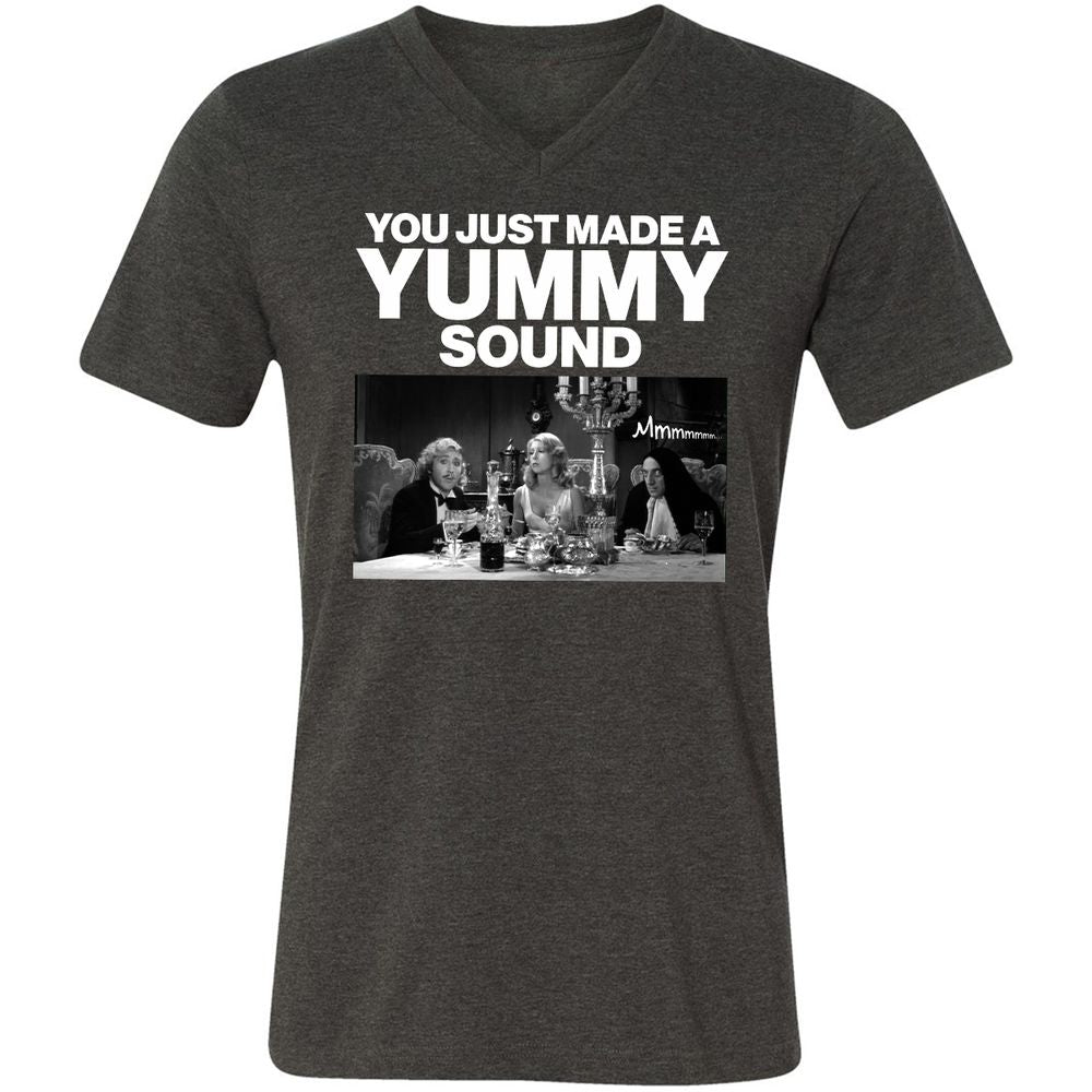 Unisex V-Neck T-Shirt - KBRFFSBV - Dark Grey Heather - 8