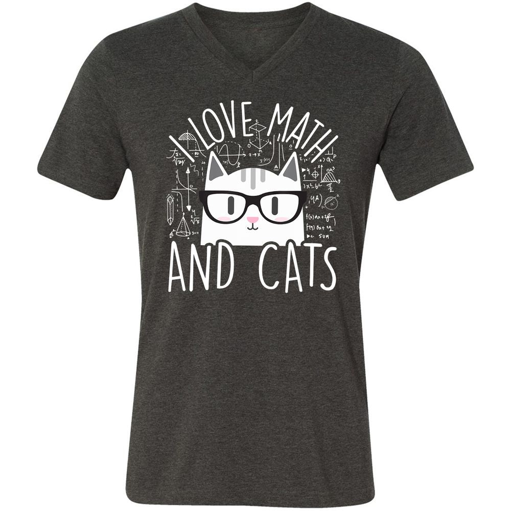 Unisex V-Neck T-Shirt - U1RZVATY - Dark Grey Heather - 8