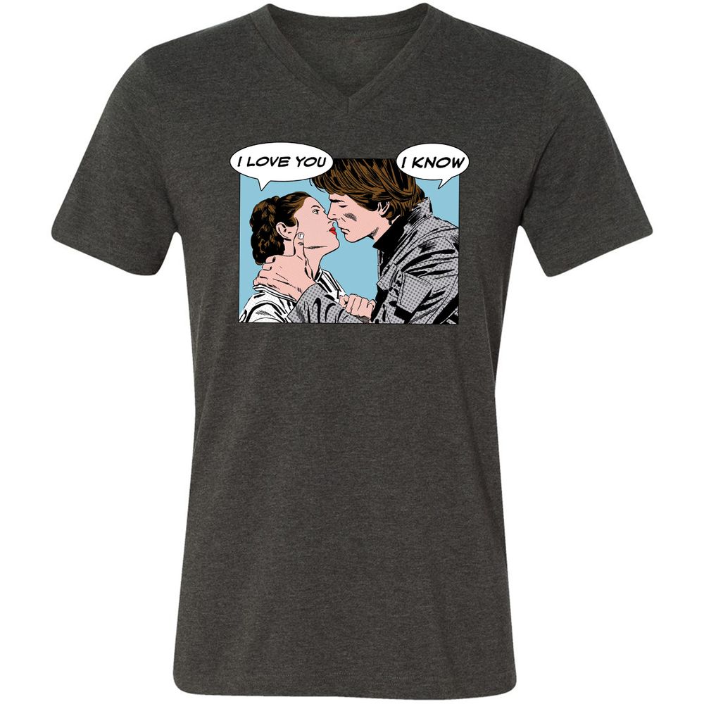 Unisex V-Neck T-Shirt - 2UYRGB6K - Dark Grey Heather - 8