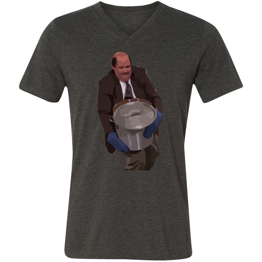 Unisex V-Neck T-Shirt - DMTYG66T - Dark Grey Heather - 8