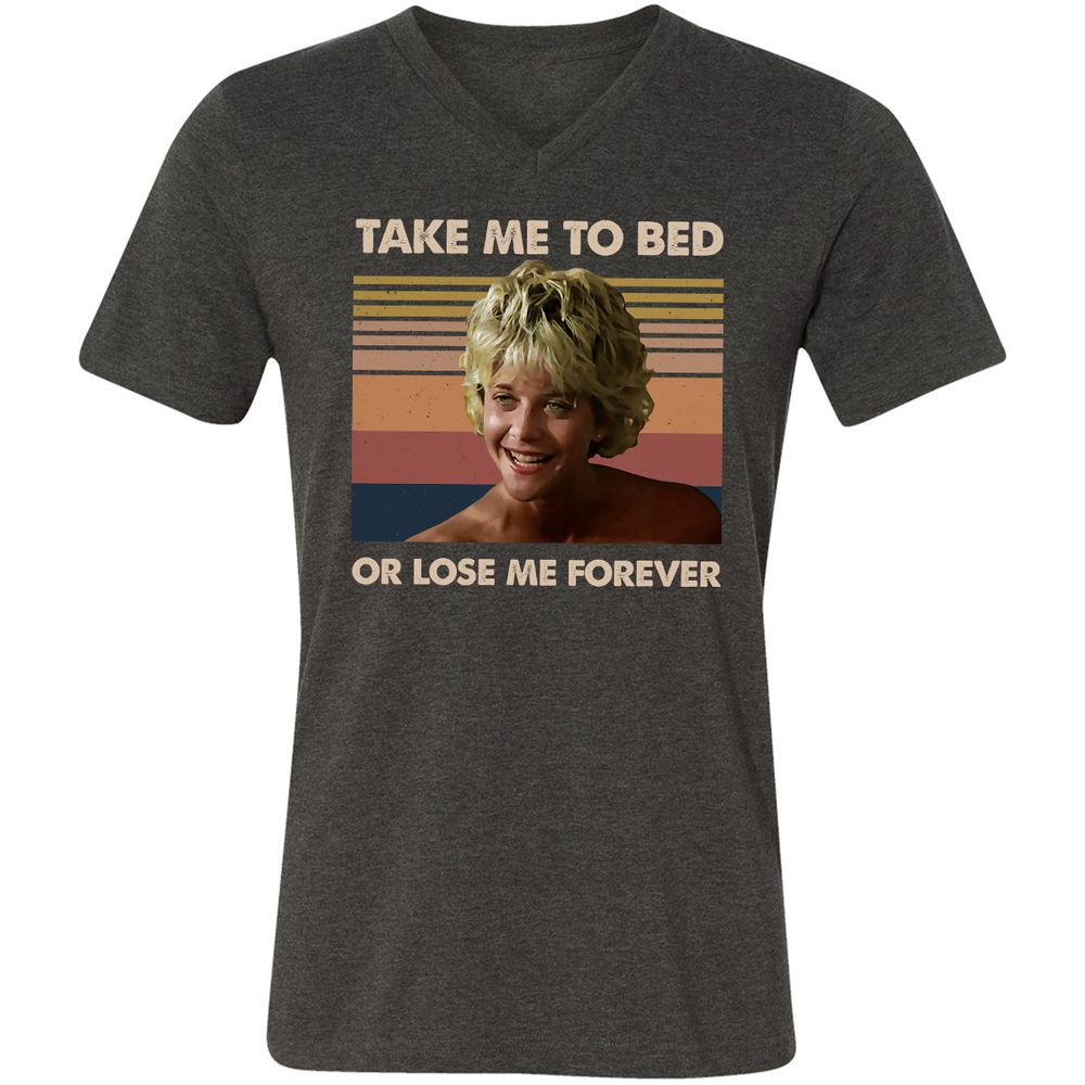 Unisex V-Neck T-Shirt - 5UJFFLUB - Dark Grey Heather - 8