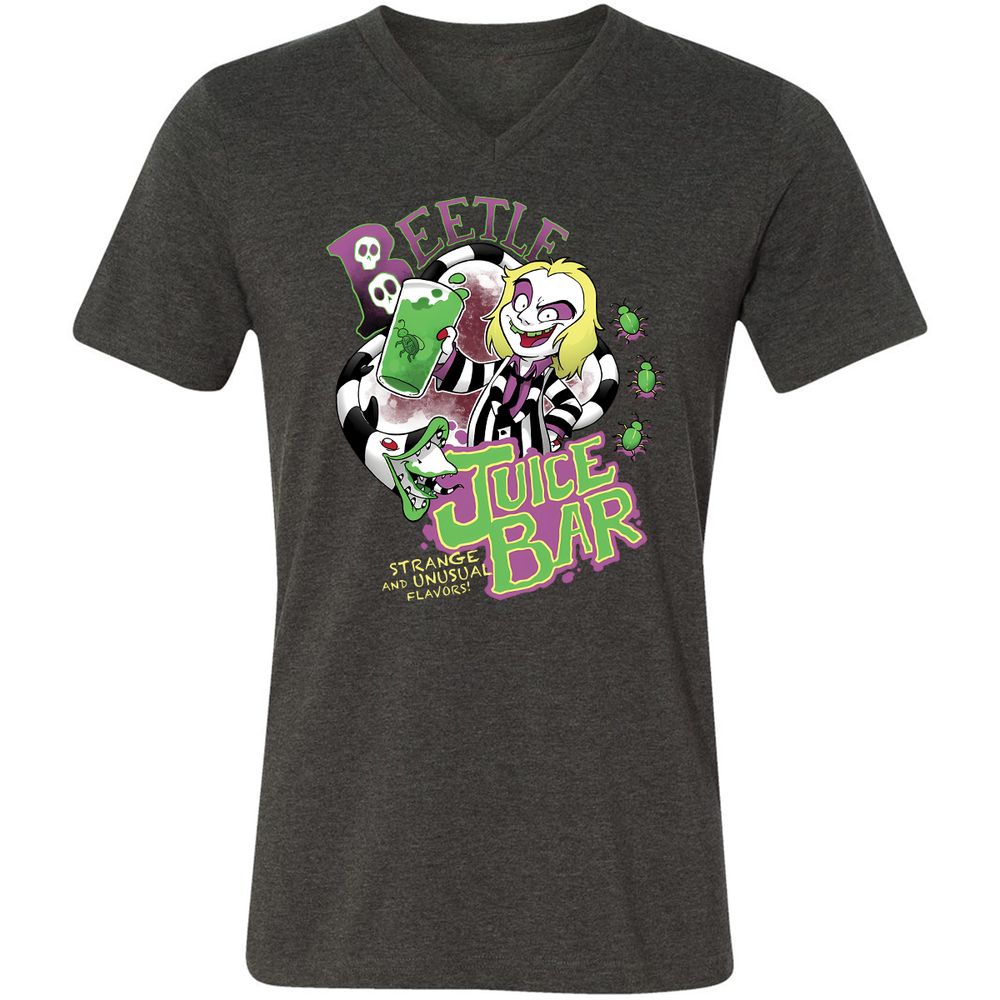 Unisex V-Neck T-Shirt - BYPAWC6X - Dark Grey Heather - 8