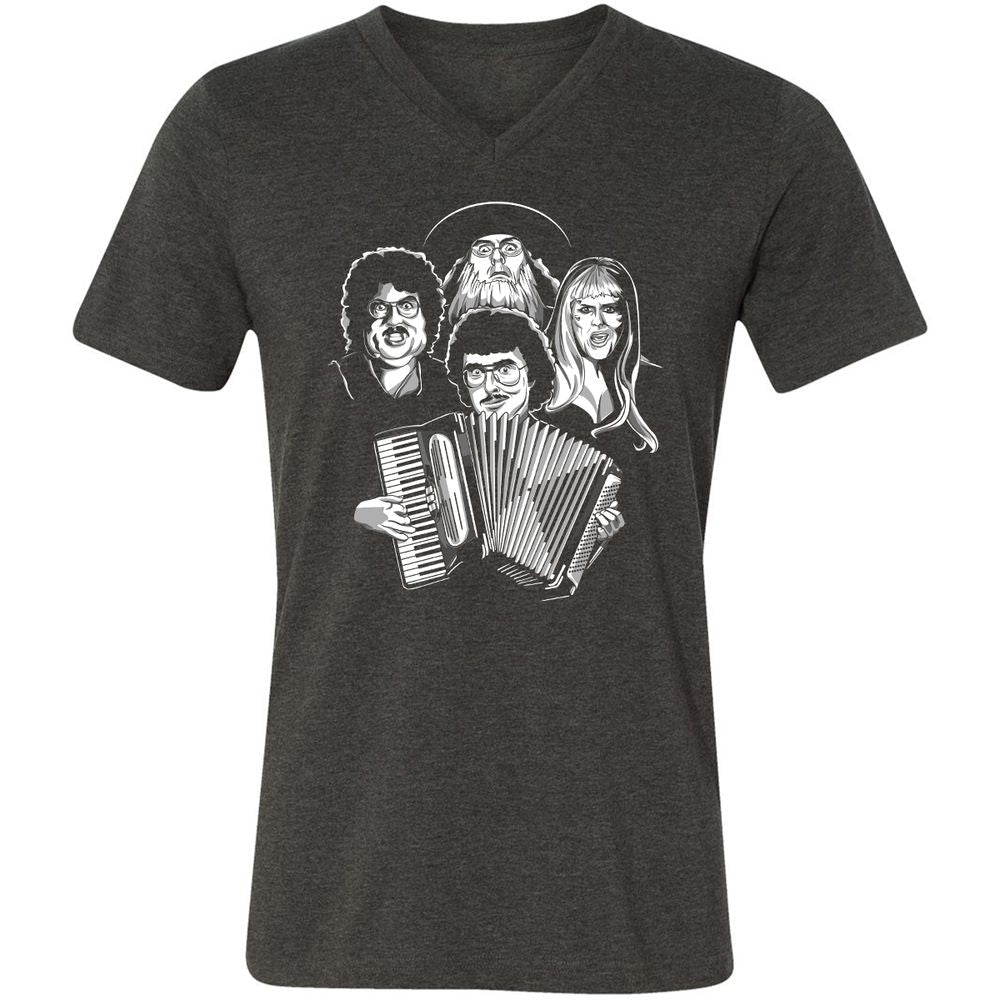 Unisex V-Neck T-Shirt - 38D1T2CC - Dark Grey Heather - 8