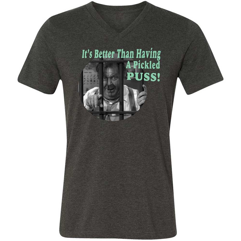 Unisex V-Neck T-Shirt - 4NK3H2BA - Dark Grey Heather - 8
