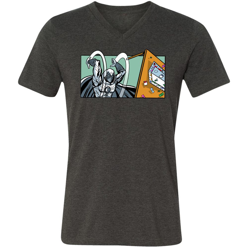 Unisex V-Neck T-Shirt - DVF36SGS - Dark Grey Heather - 8