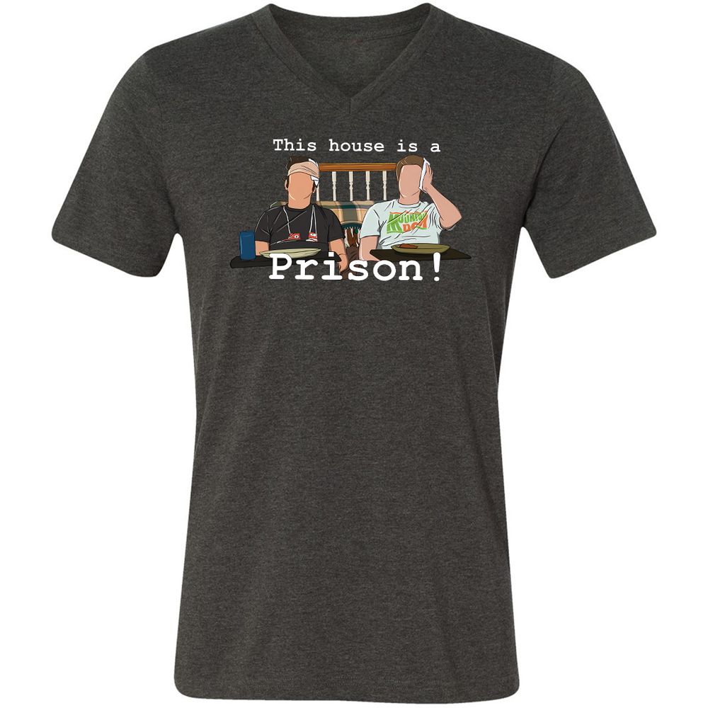 Unisex V-Neck T-Shirt - 2W476TUU - Dark Grey Heather - 8