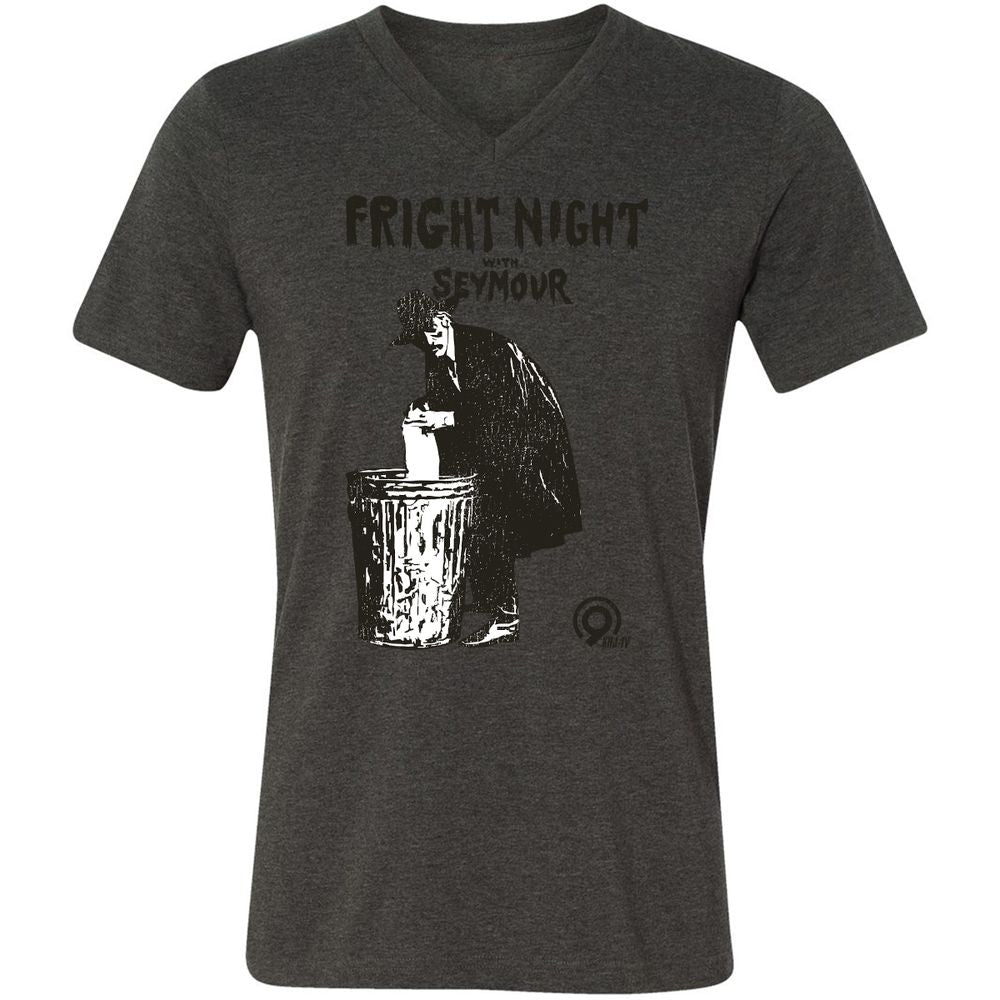 Unisex V-Neck T-Shirt - BS3EPQ8D - Dark Grey Heather - 8