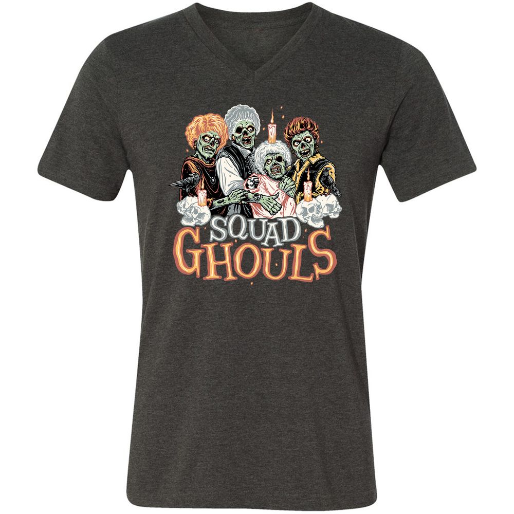 Unisex V-Neck T-Shirt - FKBBN9M1 - Dark Grey Heather - 8