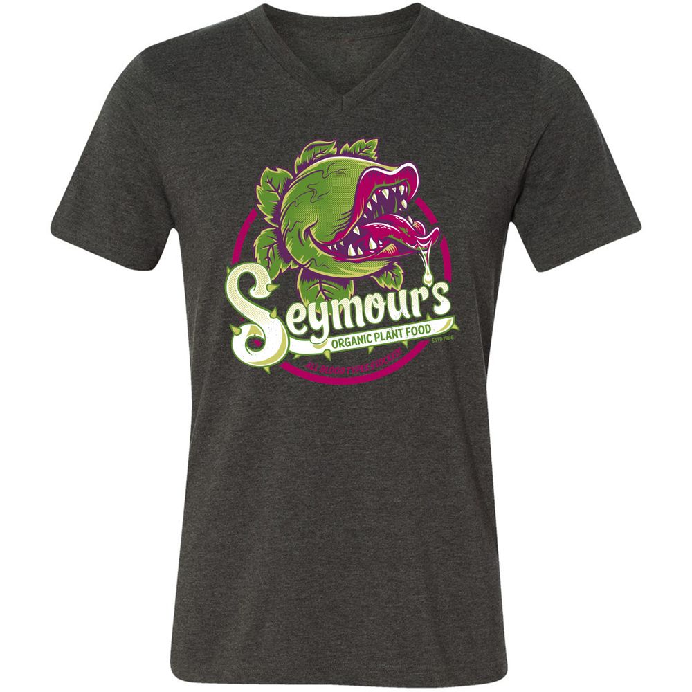 Unisex V-Neck T-Shirt - XXRWZJ1Z - Dark Grey Heather - 8