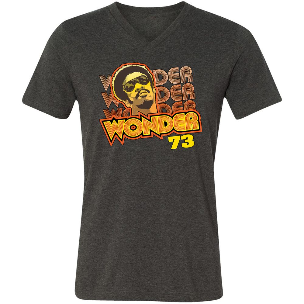 Unisex V-Neck T-Shirt - 9AJ3TCNM - Dark Grey Heather - 8