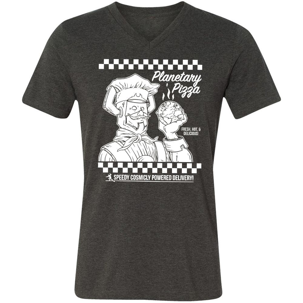 Unisex V-Neck T-Shirt - N58H1TEV - Dark Grey Heather - 8