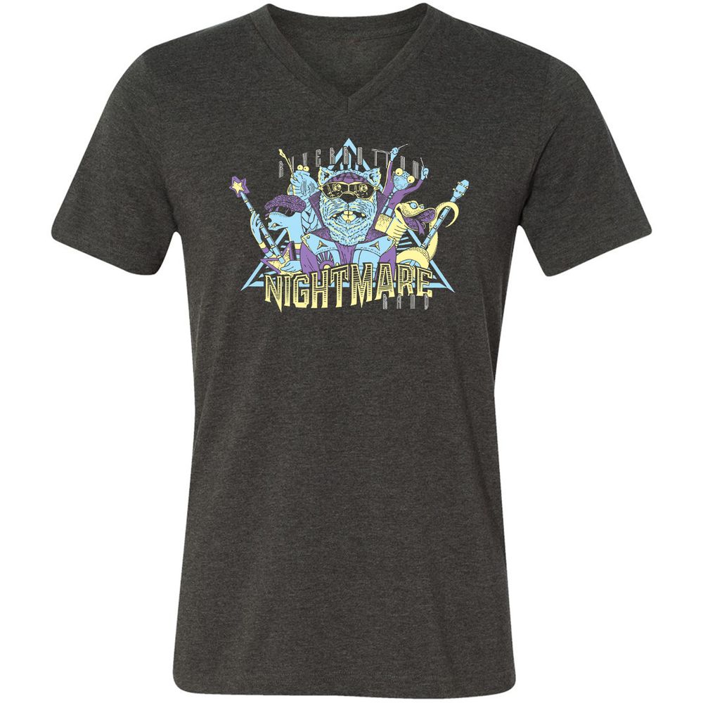Unisex V-Neck T-Shirt - 3NJR17NU - Dark Grey Heather - 8