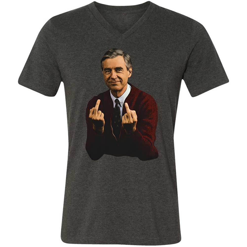 Unisex V-Neck T-Shirt - G3HW4X8U - Dark Grey Heather - 8
