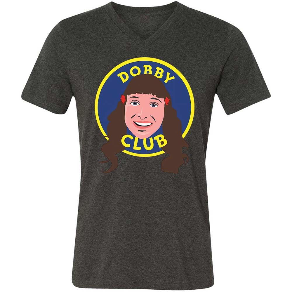 Unisex V-Neck T-Shirt - L171DS5Y - Dark Grey Heather - 8
