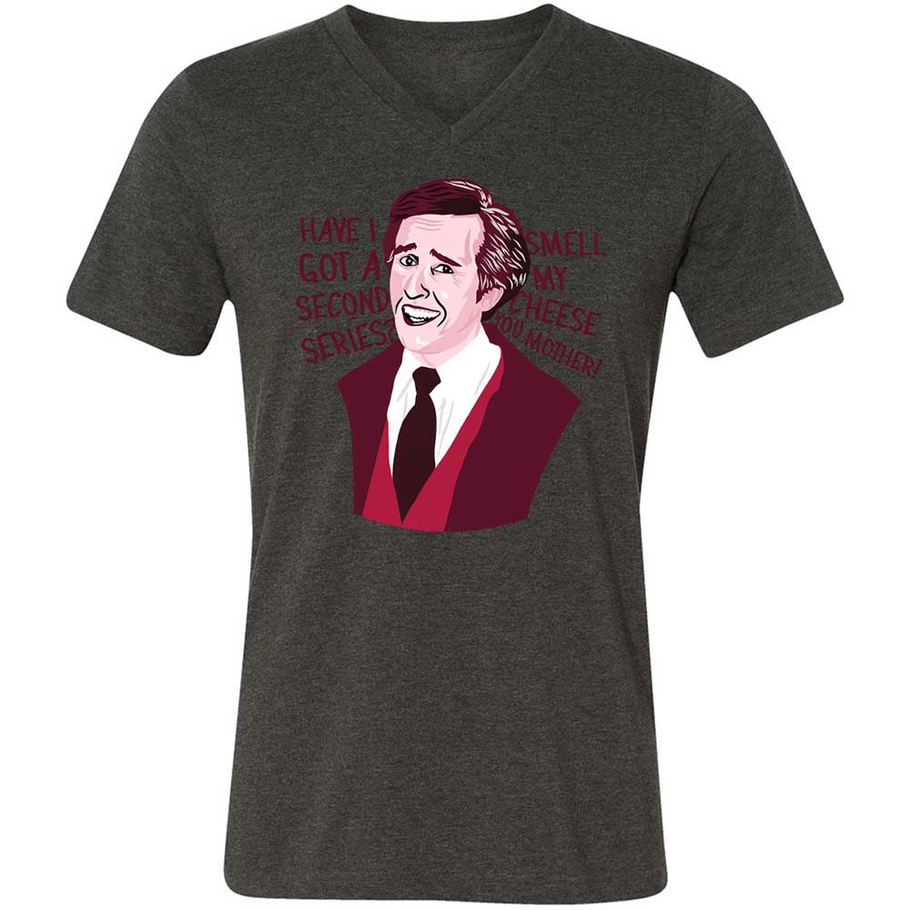 Unisex V-Neck T-Shirt - TTN1YEZG - Dark Grey Heather - 8
