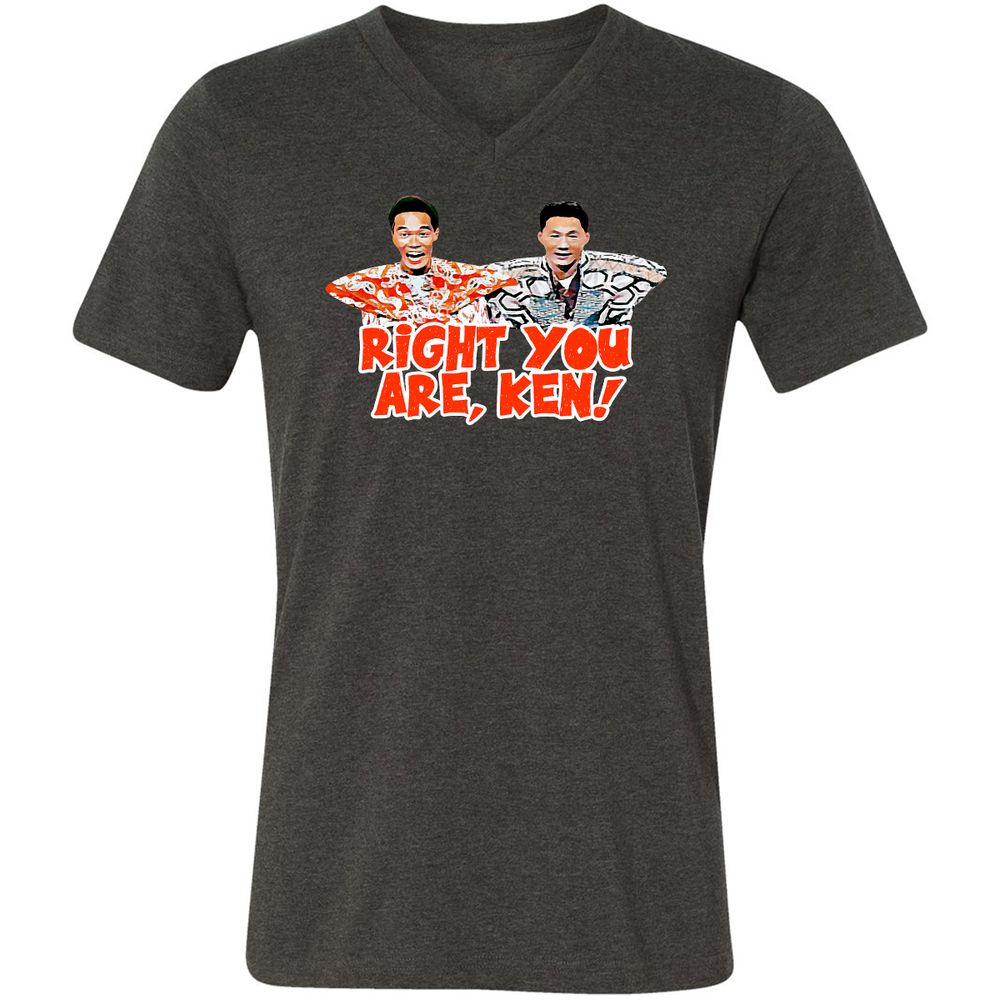 Unisex V-Neck T-Shirt - BMT948TH - Dark Grey Heather - 8