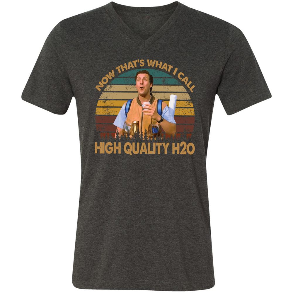 Unisex V-Neck T-Shirt - Z98F54QQ - Dark Grey Heather - 8