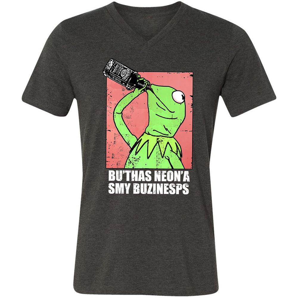 Unisex V-Neck T-Shirt - FFHZYJ9J - Dark Grey Heather - 8