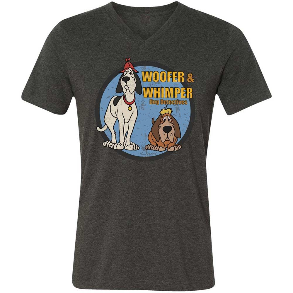 Unisex V-Neck T-Shirt - 46HHCJAX - Dark Grey Heather - 8