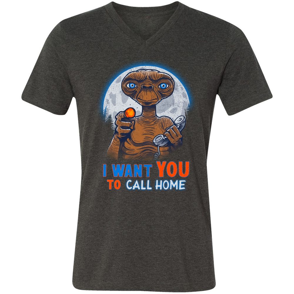 Unisex V-Neck T-Shirt - T2XW14X6 - Dark Grey Heather - 8