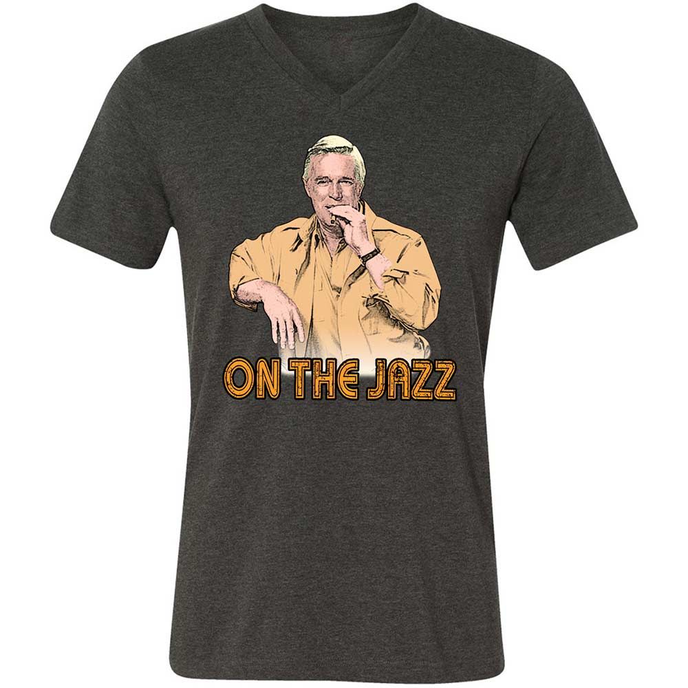 Unisex V-Neck T-Shirt - ZB25GMHY - Dark Grey Heather - 8