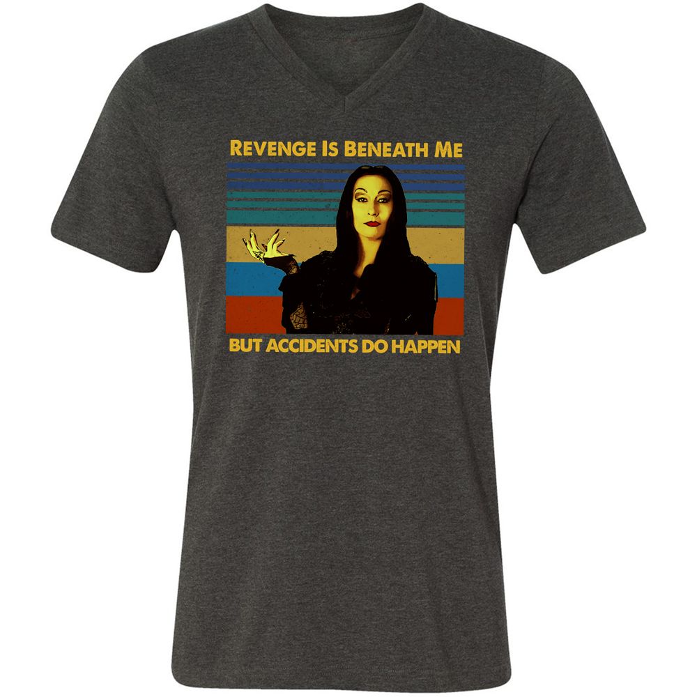 Unisex V-Neck T-Shirt - E3VFPG51 - Dark Grey Heather - 8