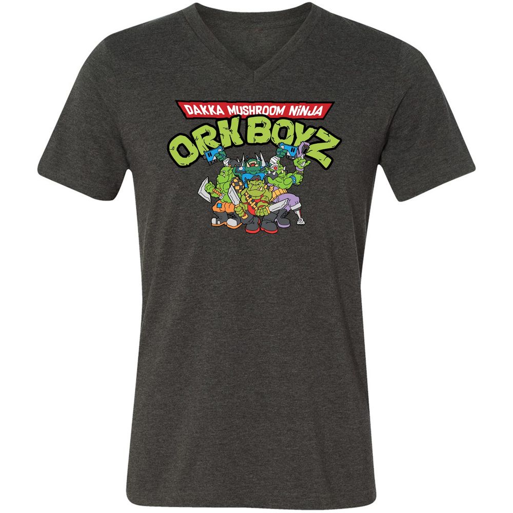 Unisex V-Neck T-Shirt - TYFNWM8R - Dark Grey Heather - 8