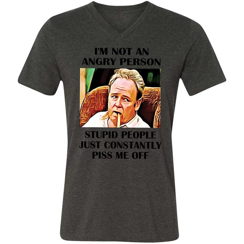 I'm not an angry person - Dark Grey Heather - 8