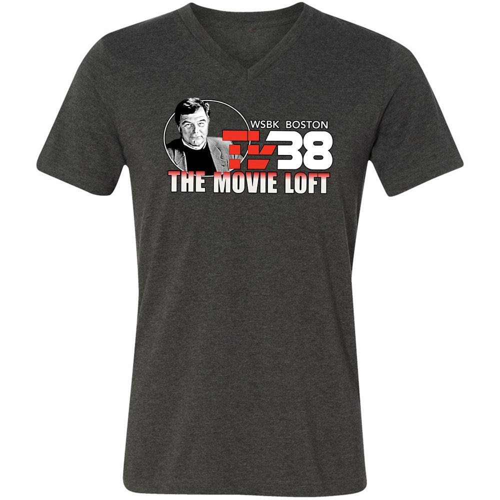 Unisex V-Neck T-Shirt - JQXRQ16J - Dark Grey Heather - 8