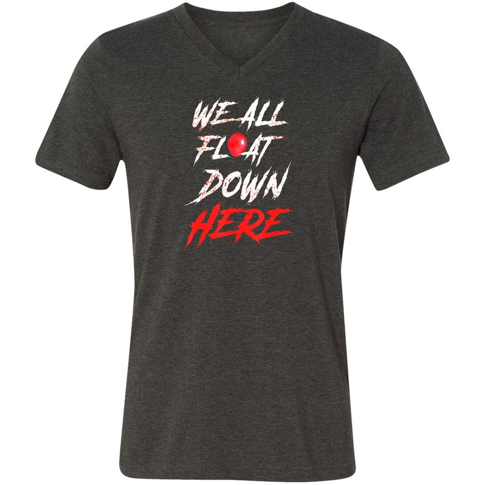 Unisex V-Neck T-Shirt - M4JK839S - Dark Grey Heather - 8