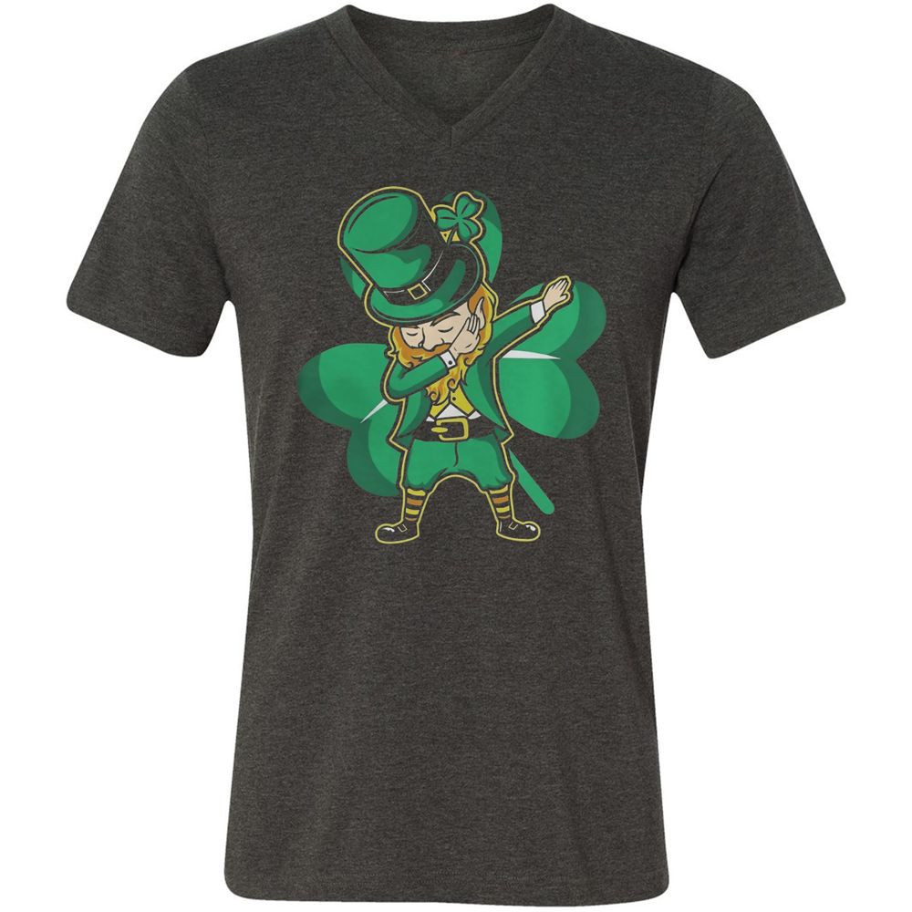 Unisex V-Neck T-Shirt - TC7FTDDD - Dark Grey Heather - 8