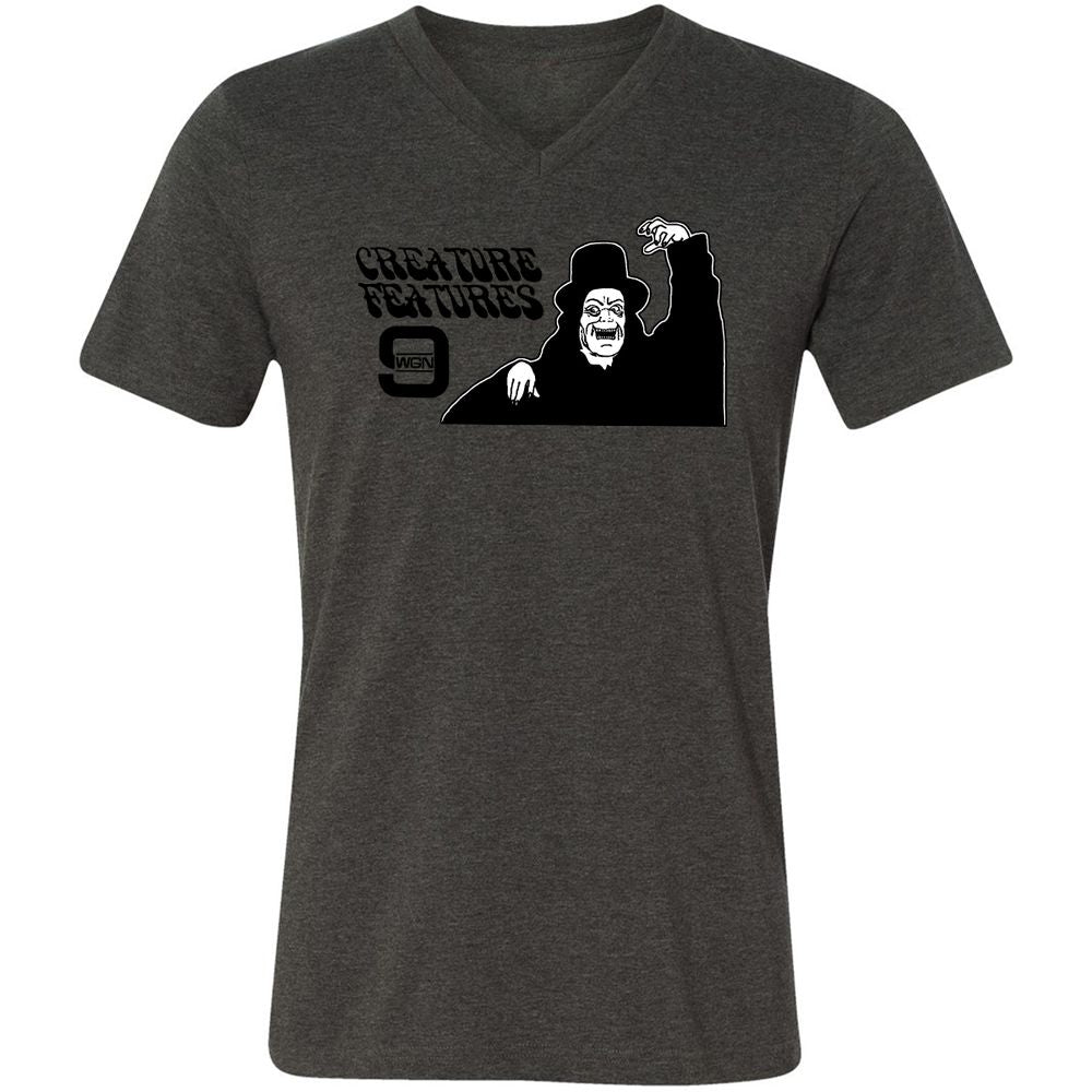 Unisex V-Neck T-Shirt - GYKBTRAL - Dark Grey Heather - 8