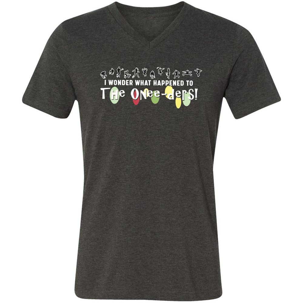 Unisex V-Neck T-Shirt - 7DXAUWNS - Dark Grey Heather - 8