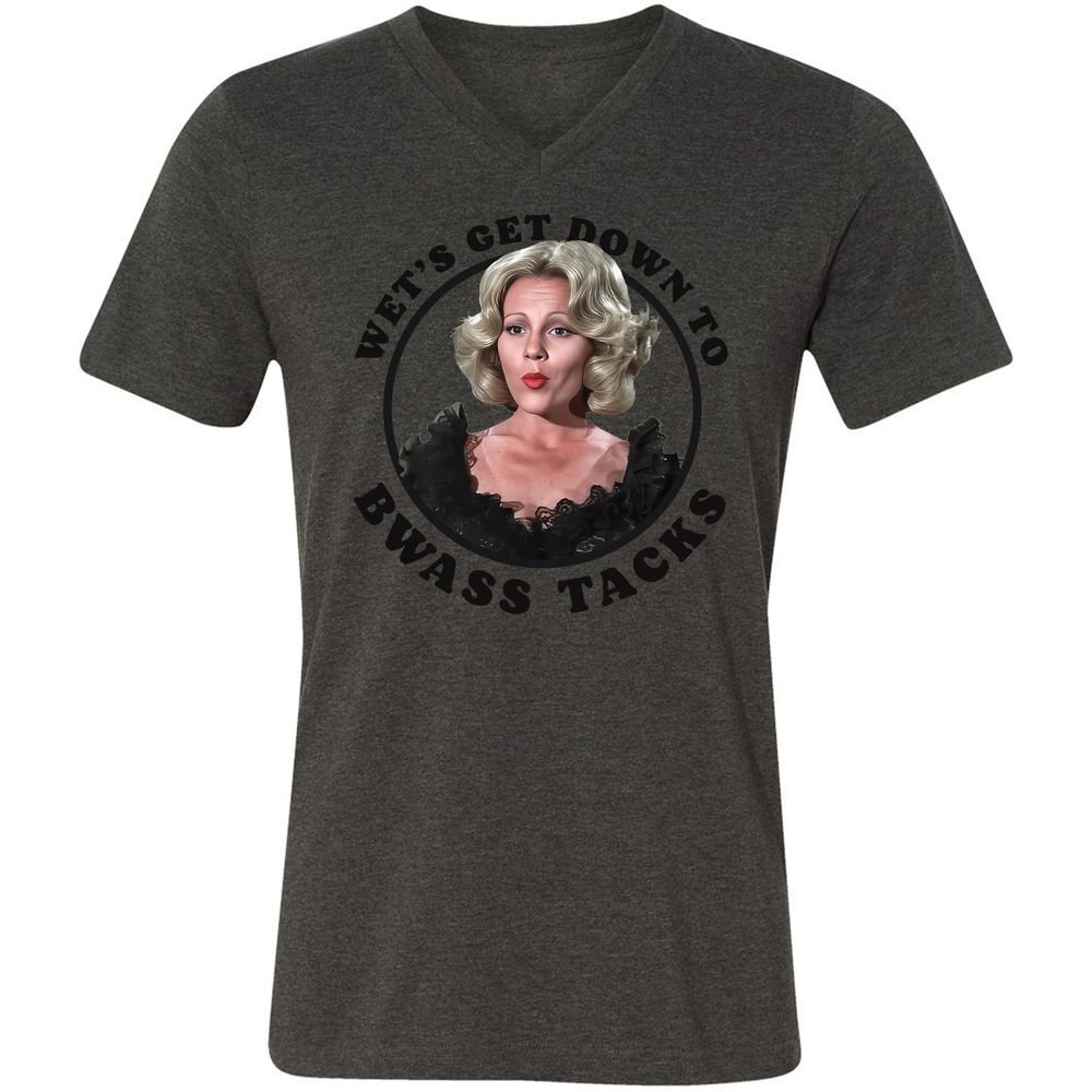 Unisex V-Neck T-Shirt - 8HRLUR38 - Dark Grey Heather - 8