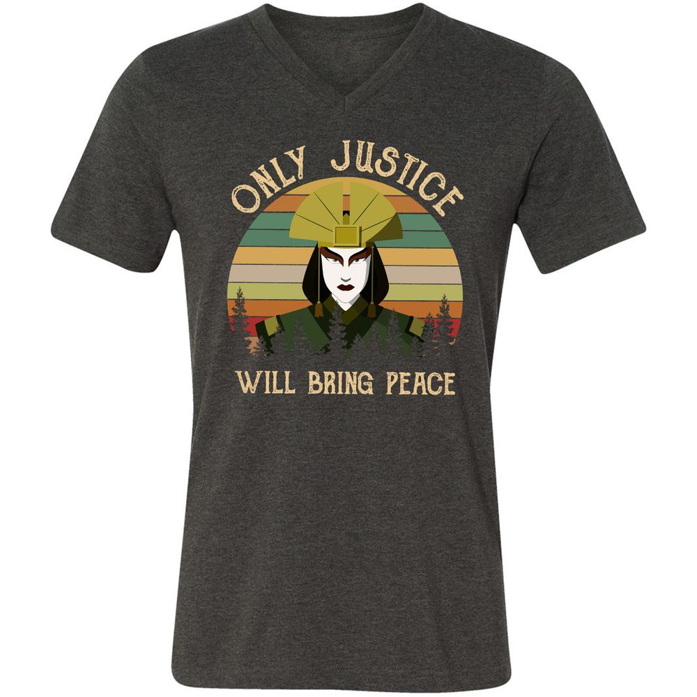 Unisex V-Neck T-Shirt - WK3SZT3T - Dark Grey Heather - 8