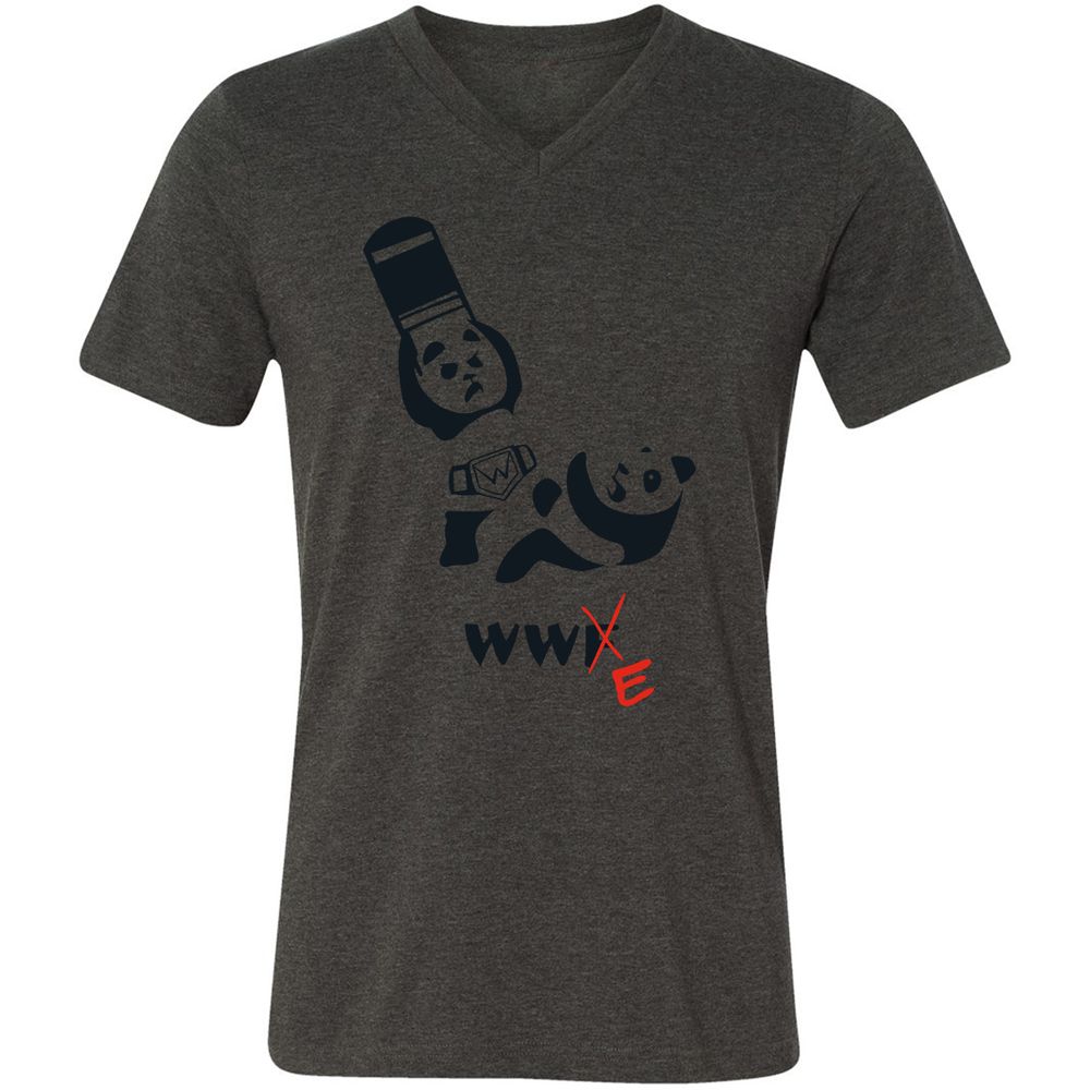 Unisex V-Neck T-Shirt - 8RTZP3EV - Dark Grey Heather - 8