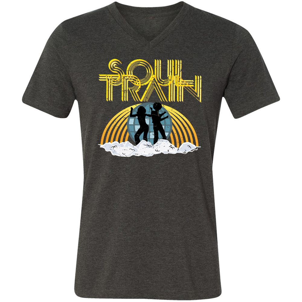 Unisex V-Neck T-Shirt - AN7ZGNYP - Dark Grey Heather - 8