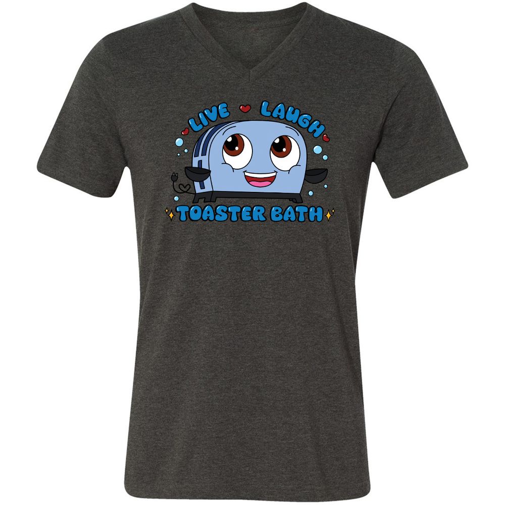 Unisex V-Neck T-Shirt - 5X5VWN5K - Dark Grey Heather - 8