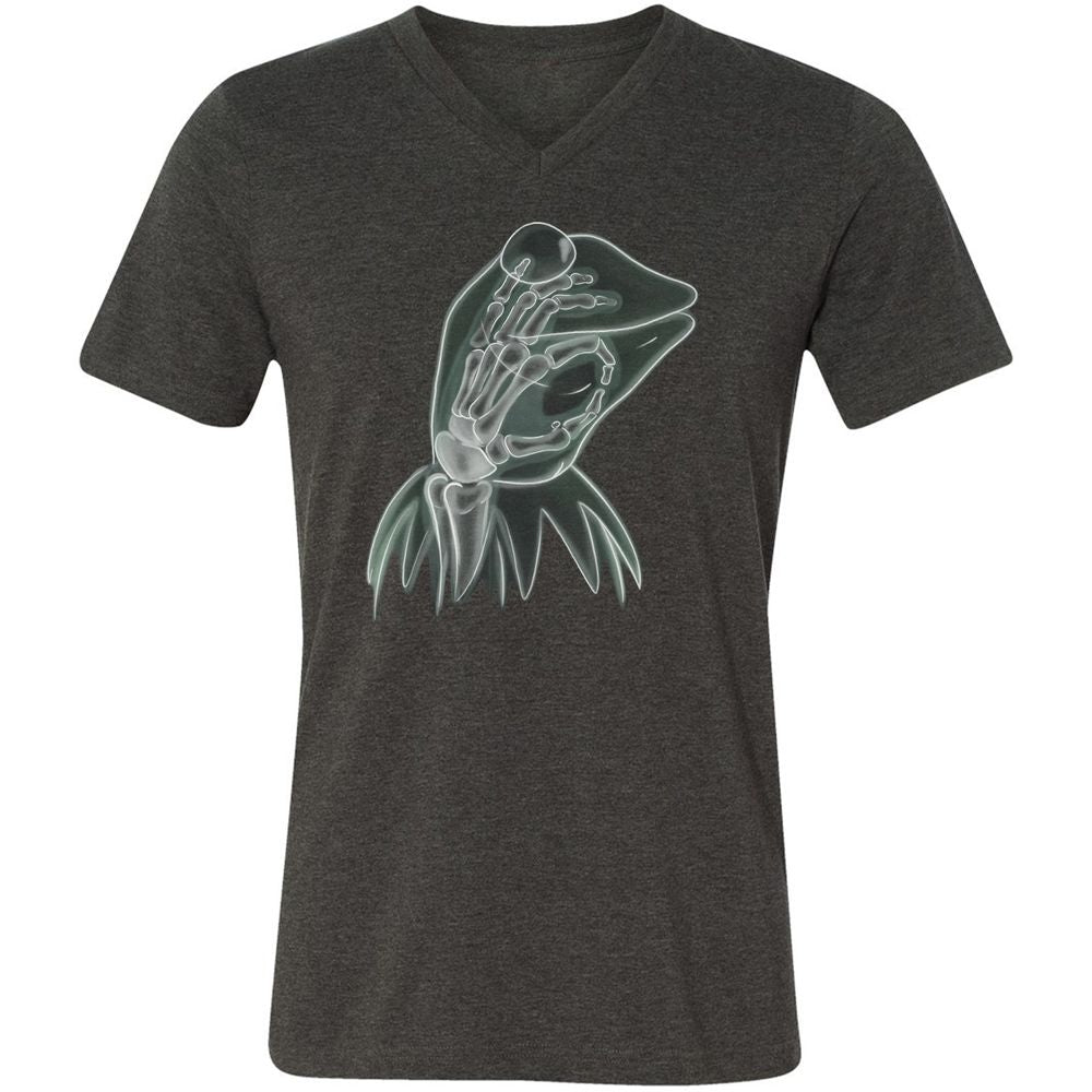 Unisex V-Neck T-Shirt - Z2Z55139 - Dark Grey Heather - 8