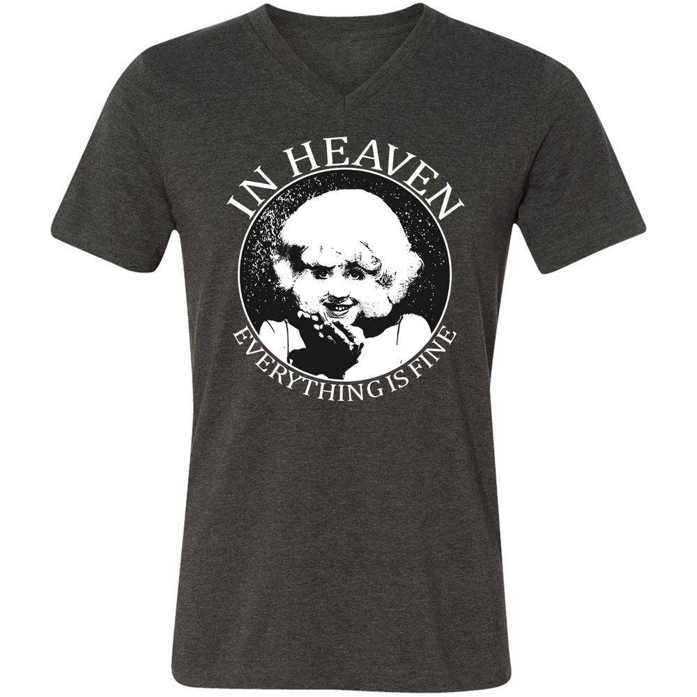 Unisex V-Neck T-Shirt - YA3CJN1B - Dark Grey Heather - 8