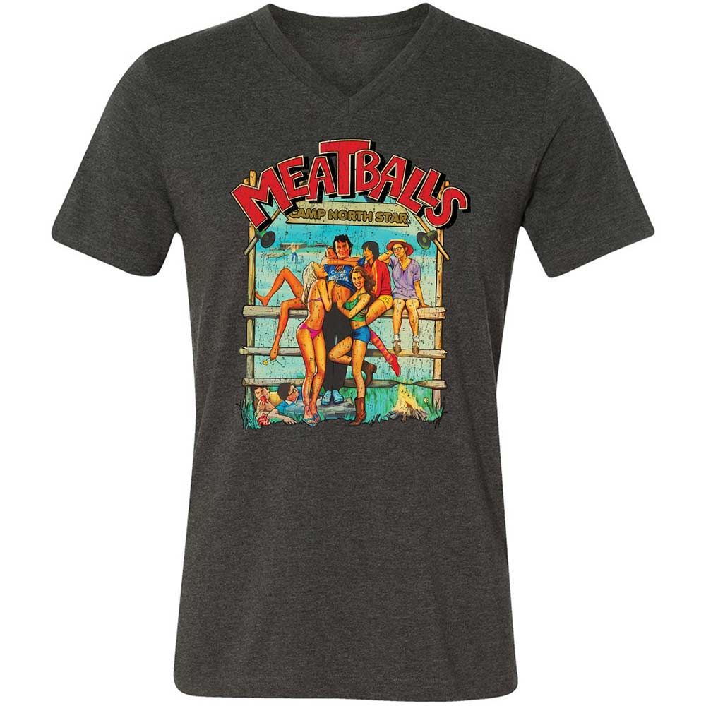 Unisex V-Neck T-Shirt - 9E9DV8KJ - Dark Grey Heather - 8