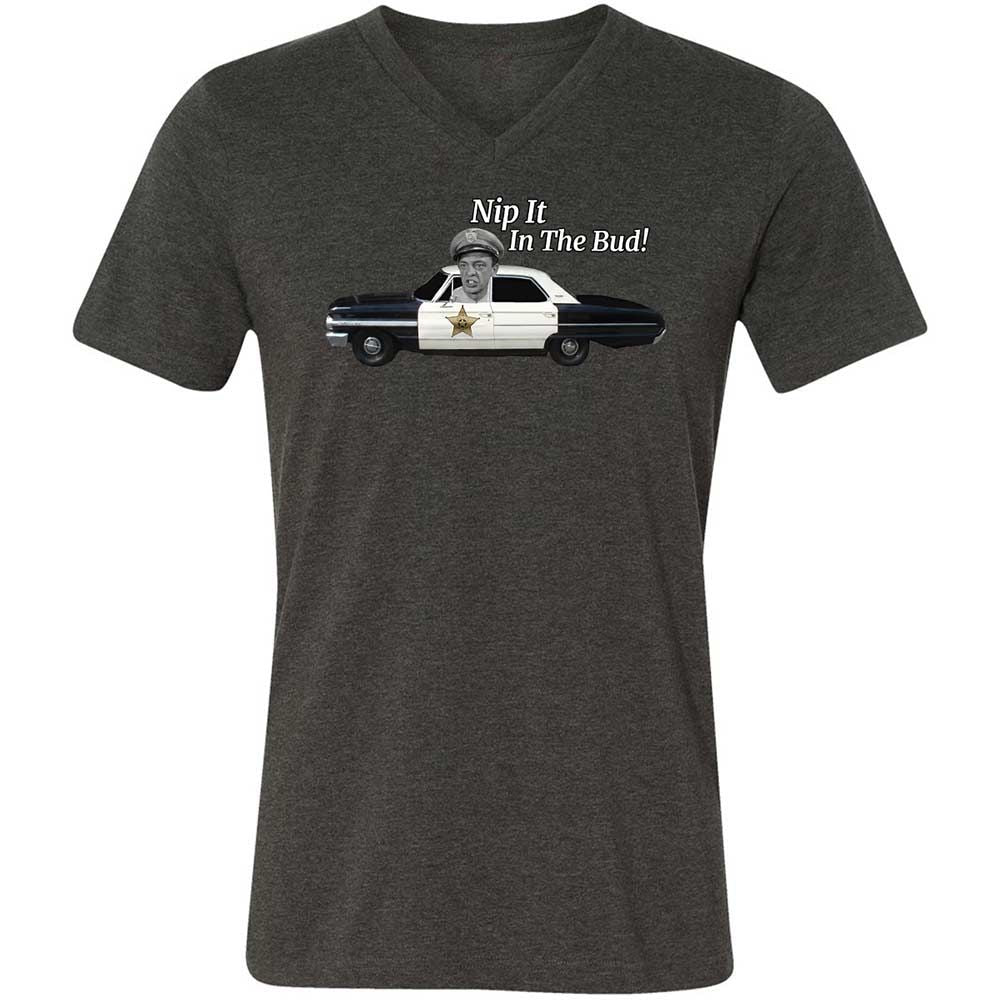 Unisex V-Neck T-Shirt - Z7DQBG1T - Dark Grey Heather - 8