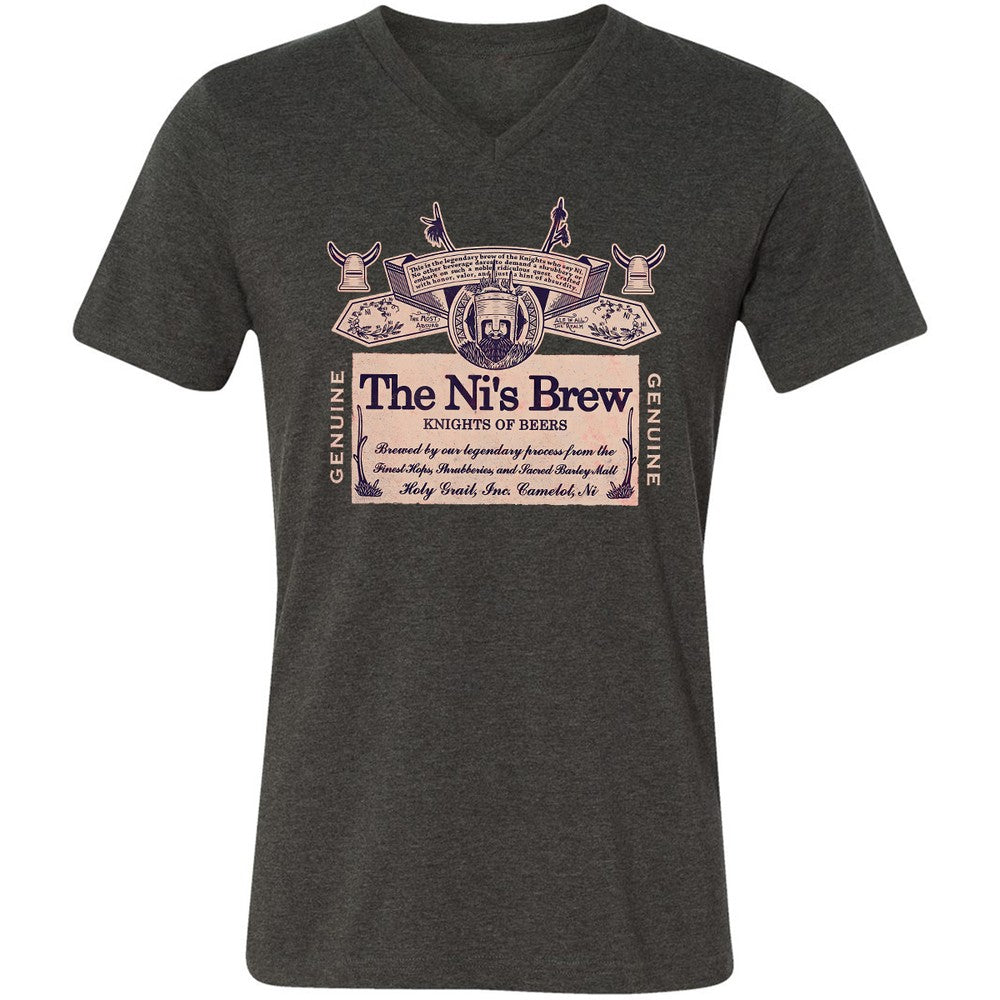 Unisex V-Neck T-Shirt - X33J8AM8 - Dark Grey Heather - 8