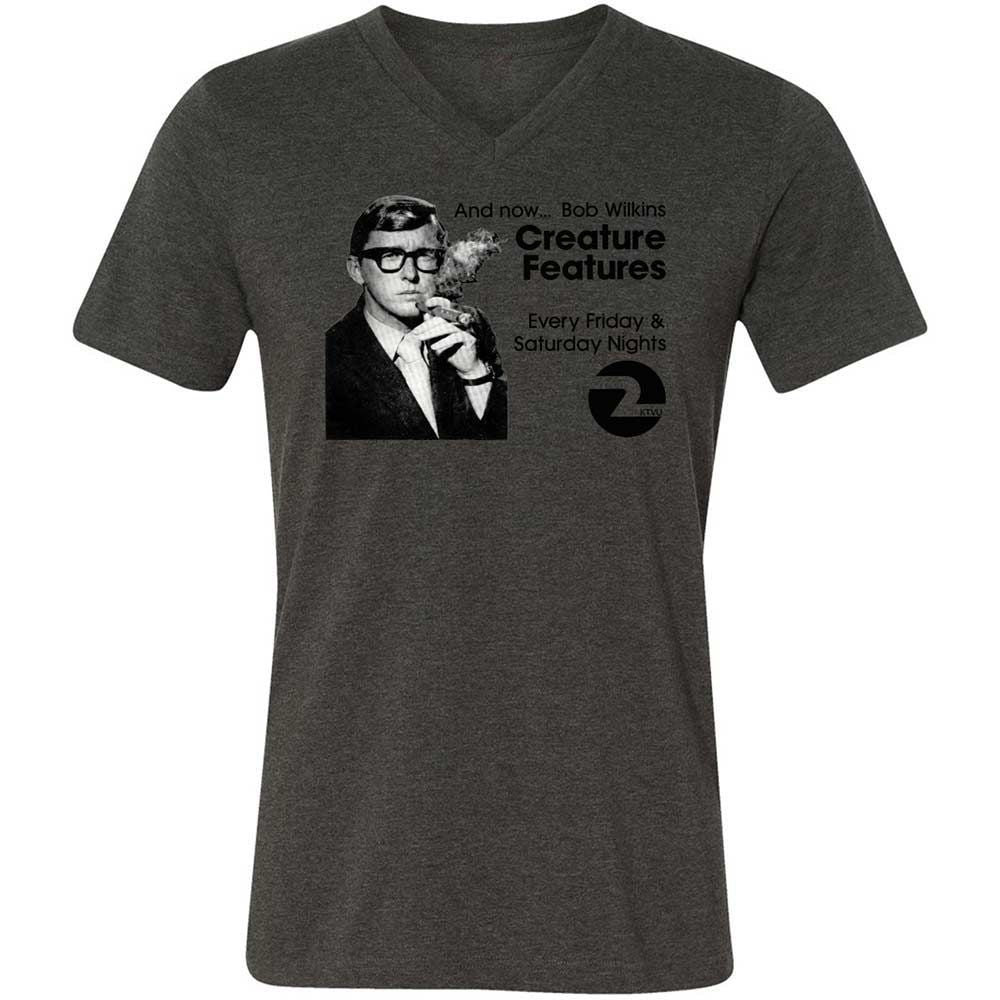 Bob Wilkins Creature Features - Dark Grey Heather - 8