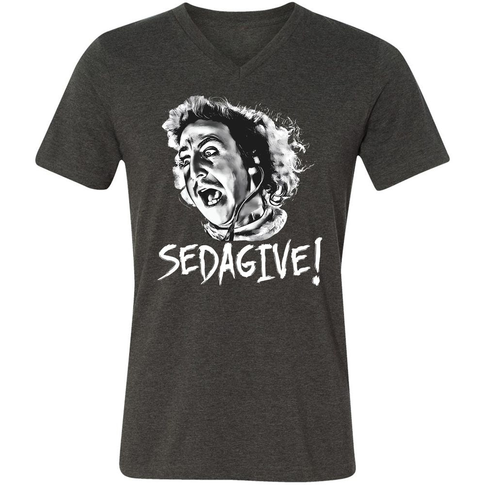 Unisex V-Neck T-Shirt - LF2UNZRP - Dark Grey Heather - 8